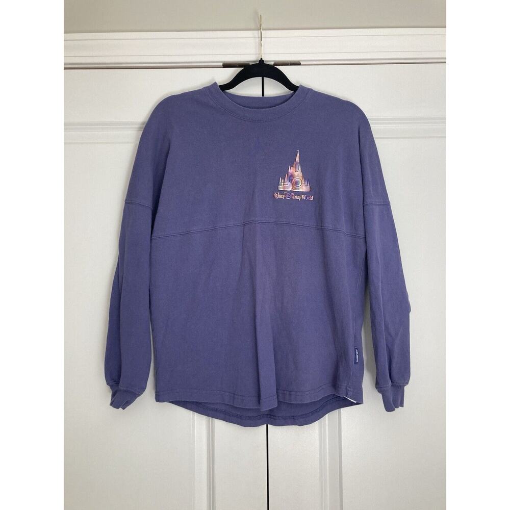 Walt Disney World 50th Anniversary Spirit Jersey Adult Size XS Purple Long Slv